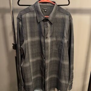 George Men's Black and Gray Plaid Shirt